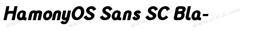 HamonyOS Sans SC Bla字体转换 HamonyOS Sans SC Bla字体转换